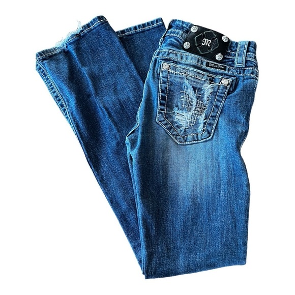 Miss Me boot cut jeans size 27 style JE8037BR - Picture 1 of 14